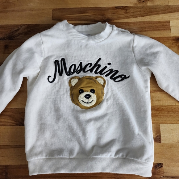 Moschino Baby Sweatshirt White Bear 12-18 months - Picture 6 of 15